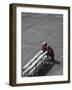 Ordnancemen Push Ordnance across the Flight Deck of USS Nimitz-null-Framed Photographic Print