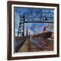 "Ore Barge," June 14, 1947-John Atherton-Framed Giclee Print