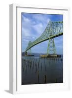 Oregon, Astoria, Astoria-Megler Bridge-Rick A^ Brown-Framed Photographic Print