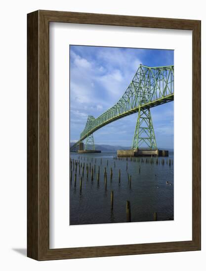 Oregon, Astoria, Astoria-Megler Bridge-Rick A^ Brown-Framed Photographic Print