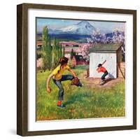 "Oregon Baseball", April 21, 1951-John Clymer-Framed Giclee Print