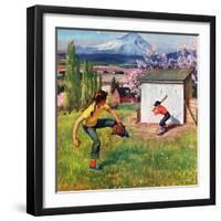 "Oregon Baseball", April 21, 1951-John Clymer-Framed Giclee Print