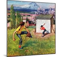 "Oregon Baseball", April 21, 1951-John Clymer-Mounted Giclee Print