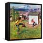 "Oregon Baseball", April 21, 1951-John Clymer-Framed Stretched Canvas