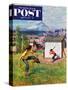 "Oregon Baseball" Saturday Evening Post Cover, April 21, 1951-John Clymer-Stretched Canvas