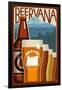 Oregon - Beervana-Lantern Press-Framed Art Print