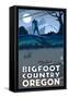 Oregon Bigfoot Country-Lantern Press-Framed Stretched Canvas