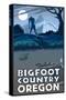 Oregon Bigfoot Country-Lantern Press-Stretched Canvas