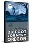 Oregon Bigfoot Country-Lantern Press-Stretched Canvas