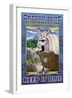 Oregon Blue, Pioneering Rights-Richard Kelly-Framed Art Print