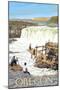 Oregon - Celilo Falls-Lantern Press-Mounted Art Print