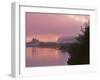 Oregon, Columbia River Gorge. Fog Along Columbia River-Steve Terrill-Framed Premium Photographic Print