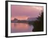 Oregon, Columbia River Gorge. Fog Along Columbia River-Steve Terrill-Framed Photographic Print