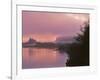 Oregon, Columbia River Gorge. Fog Along Columbia River-Steve Terrill-Framed Photographic Print