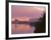 Oregon, Columbia River Gorge. Fog Along Columbia River-Steve Terrill-Framed Photographic Print