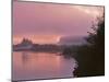 Oregon, Columbia River Gorge. Fog Along Columbia River-Steve Terrill-Mounted Photographic Print