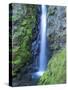 Oregon, Columbia River Gorge National Scenic Area, Warren Creek, at Hole in the Wall Falls-Jamie & Judy Wild-Stretched Canvas