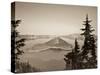 Oregon, Crater Lake National Park, Crater Lake and Wizard Island, USA-Michele Falzone-Stretched Canvas