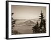 Oregon, Crater Lake National Park, Crater Lake and Wizard Island, USA-Michele Falzone-Framed Photographic Print