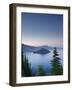 Oregon, Crater Lake National Park, Crater Lake and Wizard Island, USA-Michele Falzone-Framed Photographic Print