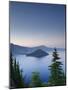 Oregon, Crater Lake National Park, Crater Lake and Wizard Island, USA-Michele Falzone-Mounted Photographic Print