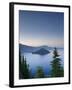 Oregon, Crater Lake National Park, Crater Lake and Wizard Island, USA-Michele Falzone-Framed Photographic Print