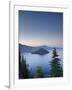 Oregon, Crater Lake National Park, Crater Lake and Wizard Island, USA-Michele Falzone-Framed Photographic Print