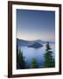 Oregon, Crater Lake National Park, Crater Lake and Wizard Island, USA-Michele Falzone-Framed Photographic Print