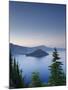 Oregon, Crater Lake National Park, Crater Lake and Wizard Island, USA-Michele Falzone-Mounted Photographic Print