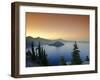 Oregon, Crater Lake National Park, Crater Lake and Wizard Island, USA-Michele Falzone-Framed Photographic Print