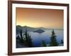 Oregon, Crater Lake National Park, Crater Lake and Wizard Island, USA-Michele Falzone-Framed Photographic Print