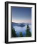 Oregon, Crater Lake National Park, Crater Lake and Wizard Island, USA-Michele Falzone-Framed Photographic Print