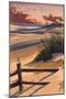 Oregon Dunes on the Oregon Coast-Lantern Press-Mounted Art Print