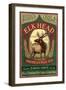 Oregon - Elk Head American Pale Ale-Lantern Press-Framed Art Print