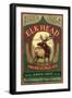 Oregon - Elk Head American Pale Ale-Lantern Press-Framed Art Print