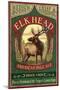 Oregon - Elk Head American Pale Ale-Lantern Press-Mounted Art Print