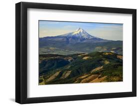 Oregon, Hood River, Aerial Landscape of Mt. Hood-Rick A^ Brown-Framed Photographic Print