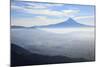 Oregon, Hood River, Aerial Landscape Smoke in the Hood River Valley-Rick A Brown-Mounted Photographic Print