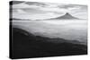 Oregon, Hood River, Aerial Landscape Smoke in the Hood River Valley-Rick A Brown-Stretched Canvas