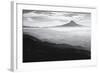 Oregon, Hood River, Aerial Landscape Smoke in the Hood River Valley-Rick A Brown-Framed Photographic Print