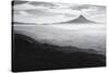 Oregon, Hood River, Aerial Landscape Smoke in the Hood River Valley-Rick A Brown-Stretched Canvas