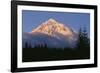 Oregon. Mount Hood NF, evening light defines fresh autumn snowfall-John Barger-Framed Photographic Print