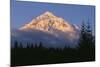 Oregon. Mount Hood NF, evening light defines fresh autumn snowfall-John Barger-Mounted Photographic Print