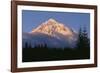 Oregon. Mount Hood NF, evening light defines fresh autumn snowfall-John Barger-Framed Photographic Print