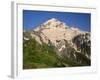 Oregon. Mount Hood NF, Mount Hood Wilderness, evening light on the west side of Mount Hood-John Barger-Framed Photographic Print