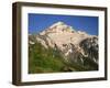 Oregon. Mount Hood NF, Mount Hood Wilderness, evening light on the west side of Mount Hood-John Barger-Framed Photographic Print