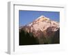 Oregon. Mount Hood NF, Mount Hood Wilderness, evening light on west side of Mount Hood-John Barger-Framed Photographic Print