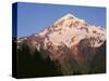 Oregon. Mount Hood NF, Mount Hood Wilderness, evening light on west side of Mount Hood-John Barger-Stretched Canvas