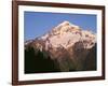 Oregon. Mount Hood NF, Mount Hood Wilderness, evening light on west side of Mount Hood-John Barger-Framed Photographic Print