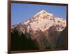 Oregon. Mount Hood NF, Mount Hood Wilderness, evening light on west side of Mount Hood-John Barger-Framed Photographic Print